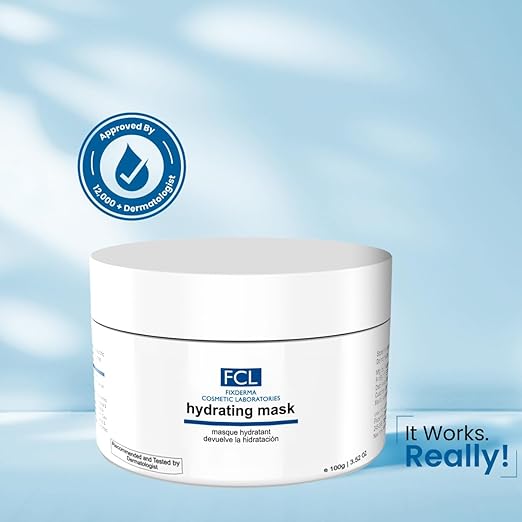 FIXDERMA COSMETIC LABORATORIES Hydrating Mask For Hydration,Irritated Skin,Dry Skin,Nourishes Dehydrated Skin,Diminishes Premature Ageing,Replenishes Moisture,Paraben&Silicone Free,100Gm,1 Count