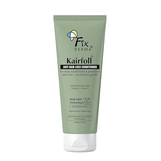 FIXDERMA Kairfoll Anti Hair Loss Conditioner, Conditioner For Hair Growth & Hair Fall Control, Hair Conditioner For Dry Frizzy Hair, Conditioner For Women - 200 Gram - Natural