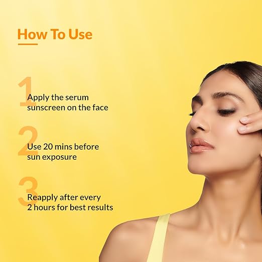 FIXDERMA Shadow Invisible Serum Sunscreen SPF 50+ PA+++|Ultra Lightweight Transparent Sunscreen with Vitamin C & Hyaluronic Acid|No White Cast|For All Skin Types|For Men & Women|Airless Pump 30 ML