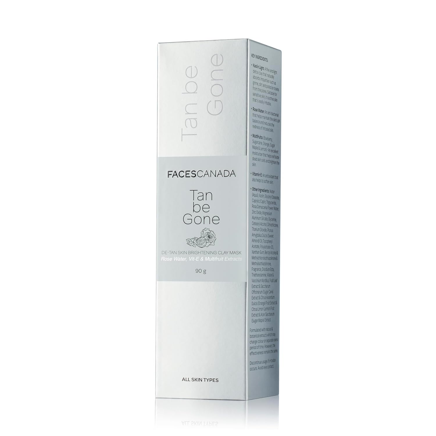 Faces Canada Tan Be Gone De Tan Skin Brightening Clay Mask 90g