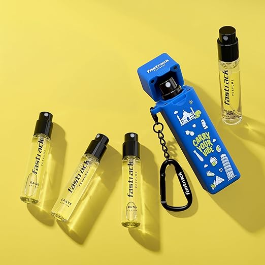 Fastrack Discovery Perfume for Men | Best for travel & for gift | 8 ml x 4 Premium Scents- Ease, Night Out,Crave & Rush | Fresh & Woody | 32 ml