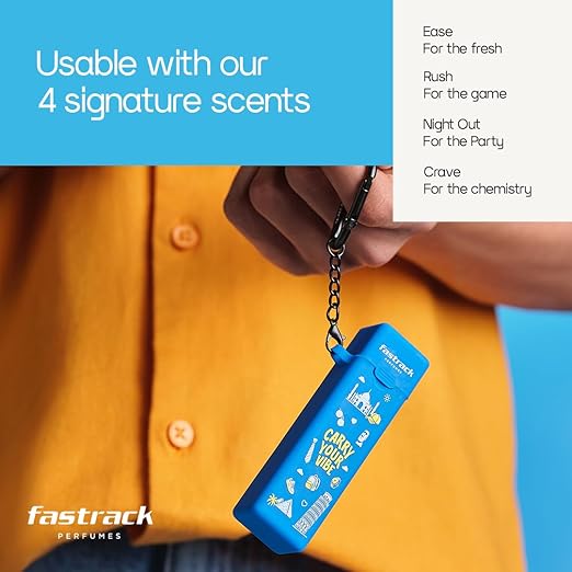 Fastrack Discovery Perfume for Men | Best for travel & for gift | 8 ml x 4 Premium Scents- Ease, Night Out,Crave & Rush | Fresh & Woody | 32 ml