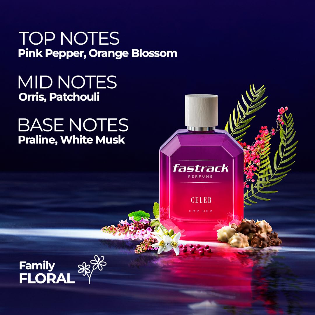 Fastrack Perfume Celeb | Scent for Women | 100ml EDP |