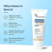 Fixderma 2% Salicylic Acid Face Wash for Oily Skin | Sulphate Free | Face Cleanser for Acne or Pimples | Acne Clearing Face Wash for Men & Women - 100ml