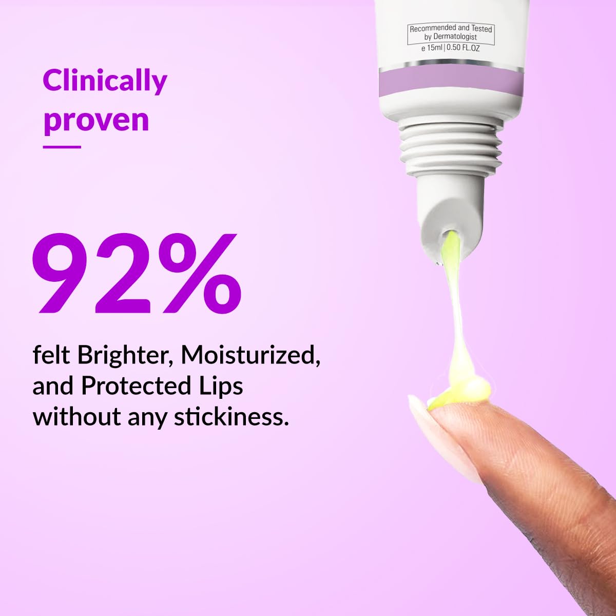 Fixderma Brightening Lip Balm With SPF 50 PA+++ for Pigmented & Dry Lips | 4% Kojic Acid, 2% Alpha Arbutin | Moisturizes, Hydrates & Brightens Pigmented Lips | For Men & Women - 15ml