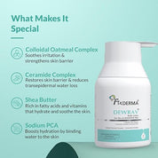 Fixderma Dewrav Body Lotion for Dry & Sensitive Skin with Shea Butter & Ceramides Complex | Deeply Nourishes, Moisturizes & Restores the Skin Barrier | Moisturizer for Men & Women - 250 ml
