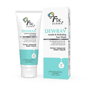 Fixderma Dewrav Gentle & Hydrating Face Wash with 6% Oats Extract, Hyaluronic Acid & Vitamin B5, Soothes Irritated Skin, Provides Hydration, Face Cleanser For Sensitive, Dry to Normal Skin,100Ml