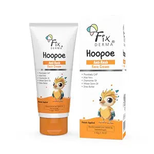 Fixderma Hoopoe Diaper Rash Cream for baby with Zinc Oxide & Panthenol | Prevent Rashes, Redness & Irritation | Baby Rash Cream | Dermatologist Tested (50G)