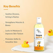 Fixderma Hoopoe Baby Massage Elixir|Baby Oil with Chamomile, Camellia, Safflower, Seasome & Jojoba Oil |Baby Massager Oil | Dermatologist Tested (100 Ml)