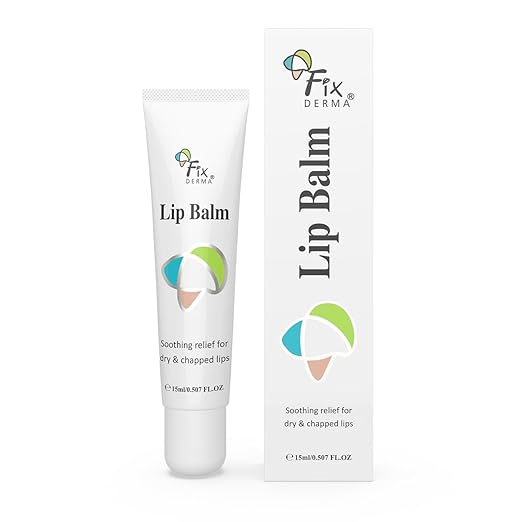 Fixderma Lip Balm With Vitamin C & E For Pigmented, Dry & Chapped Lips | Soft, Hydrating & Nourishes Lip | Even Out Lip Tone | Lip Balm For Dark Lips | 15ml