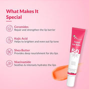 Fixderma Lip Balm With Vitamin C And Vitamin E | Lip Balm For Dark & Dry Lips & Chapped Gloss For Women & Men - 15ml