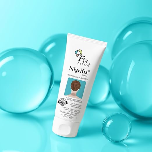 Fixderma Nigrifix Cream for Acanthosis Nigricans with Lactic Acid | Dermatologist Tested Retinol Cream | For Dark Body Parts like Neck, Ankles, Knuckles, Armpits, Thighs & Elbows