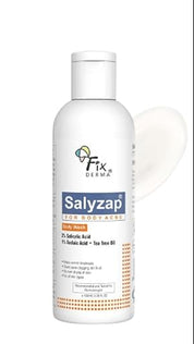 Fixderma Salyzap 2% Salicylic Acid Body Wash I For Acne, Anti Acne Body Wash on Back | Arms Suitable For Acne Prone Skin I Shower Gel For Women & Men I - 100ml
