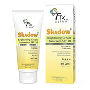 Fixderma Shadow Brightening Sunscreen SPF50 PA+++ with 1% Alpha Arbutin | UVA/UVB, Broad Spectrum Protection | Reduce Tan & Brightens the Complexion | Lightweight, No White Cast, All Skin Type - 50GM