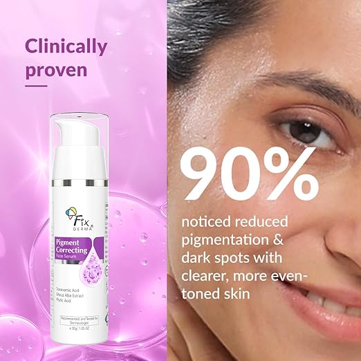 Fixderma Tranexamic Acid Pigment Correcting Serum | Face Serum for Melasma, Hyperpigmentation & Acne Spots | Acne Face Serum for Men & Women-30gm