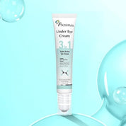 Fixderma Under Eye Cream Roll on with Peptides, Green Tea Extract & Vitamin E | Reduces Dark Circles, Puffiness, Wrinkles & Fine Lines | Triple Action | for Men & Women | 15g
