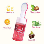 Whimsy Beauty Foaming Face Wash for Kids | Gentle Daily Cleanser with Aloe Vera, Strawberry and Vitamin B3 | Tear Free, Non Drying | Dermatologist Tested | Safe for Sensitive Skin | 4 to16 Years | 100 ml