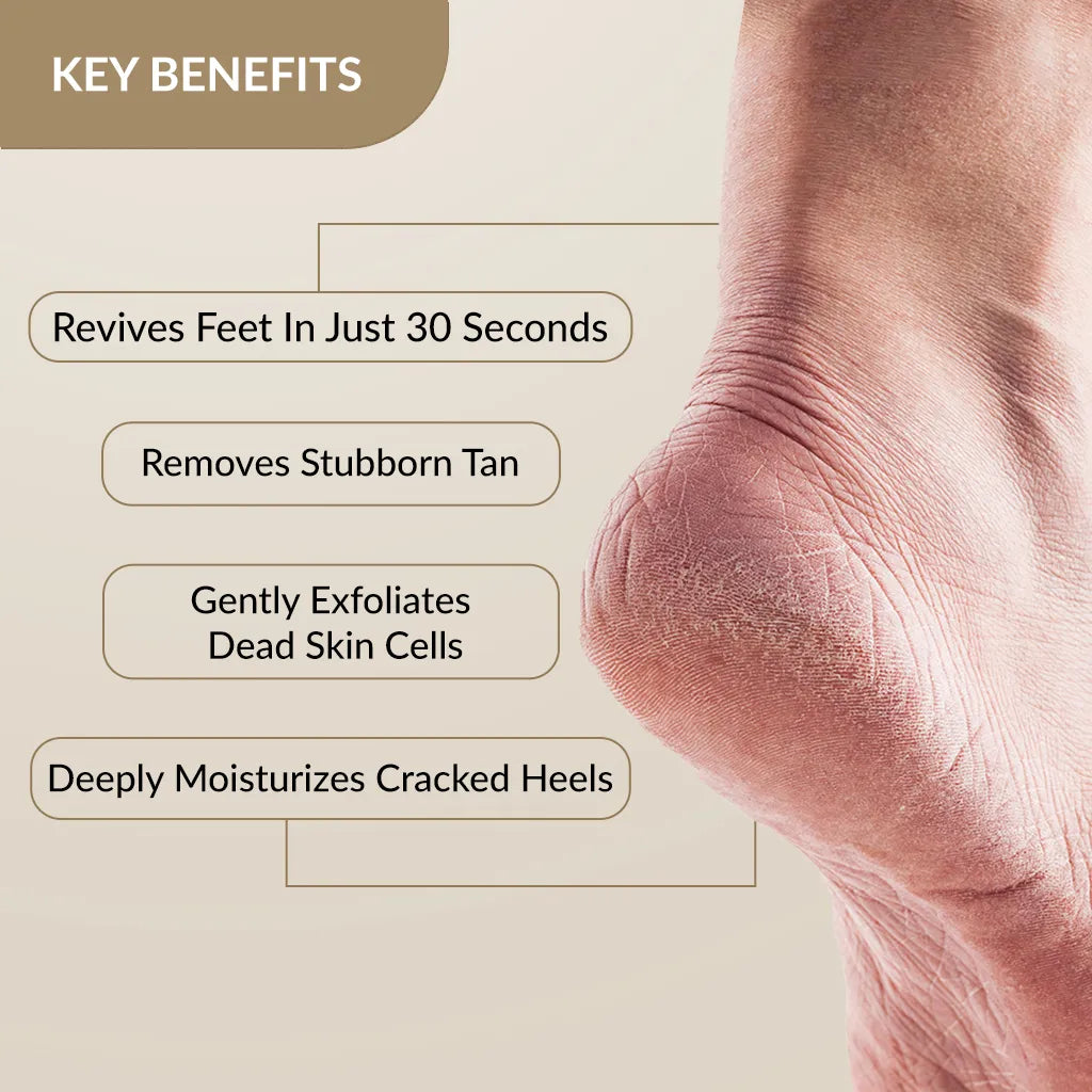 Fixderma Foobetik Foot Scrub Spray with 5% Lactic Acid & Shea Butter for Smooth Heels