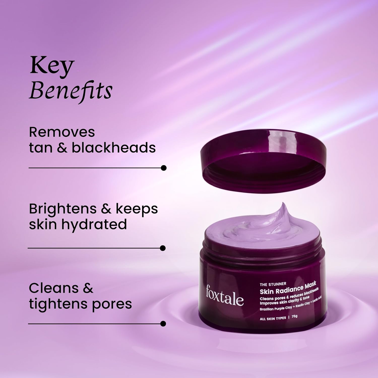 Foxtale De-Tan Skin Radiance Mask (75g)