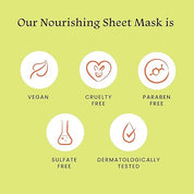 Foxtale Nourishing Sheet Mask with Hyaluronic Acid and Avocado for Nourishing & Hydration, 26g