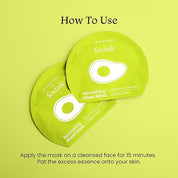 Foxtale Nourishing Sheet Mask with Hyaluronic Acid and Avocado for Nourishing & Hydration, 26g