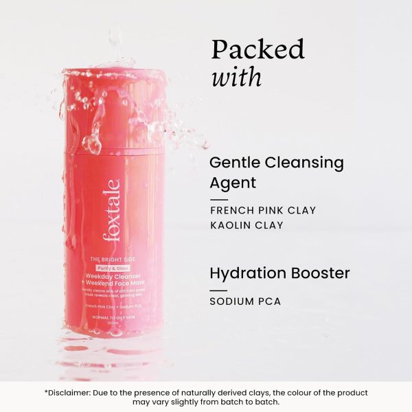Foxtale Purify & Glow Cleanser + Mask (100ml)