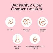 Foxtale Purify & Glow Cleanser + Mask (100ml)