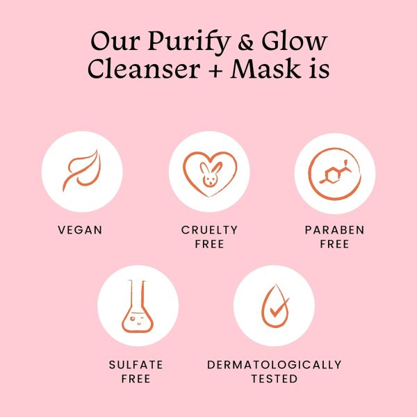 Foxtale Purify & Glow Cleanser + Mask (100ml)