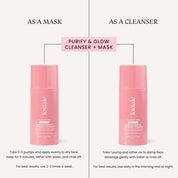 Foxtale Purify & Glow Cleanser + Mask (100ml)
