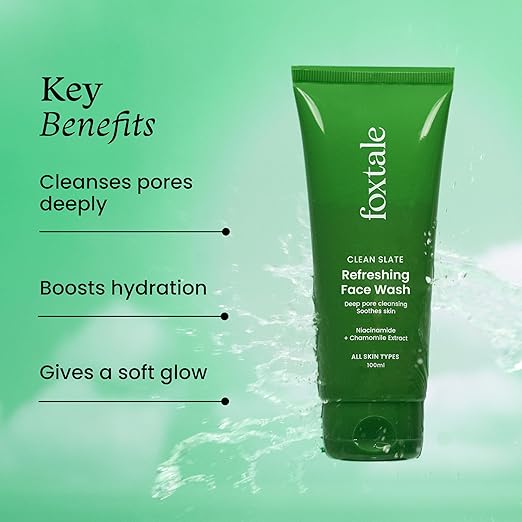 Foxtale Refreshing Face Wash for Deep Cleansing, 100ml