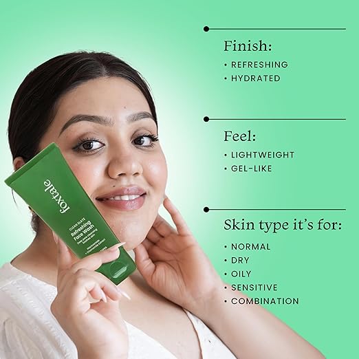 Foxtale Refreshing Face Wash for Deep Cleansing, 100ml