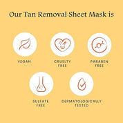 Foxtale Tan Removal Sheet Mask with Vitamin C and Papaya for Tan Removal, 26g