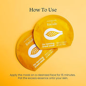 Foxtale Tan Removal Sheet Mask with Vitamin C and Papaya for Tan Removal, 26g