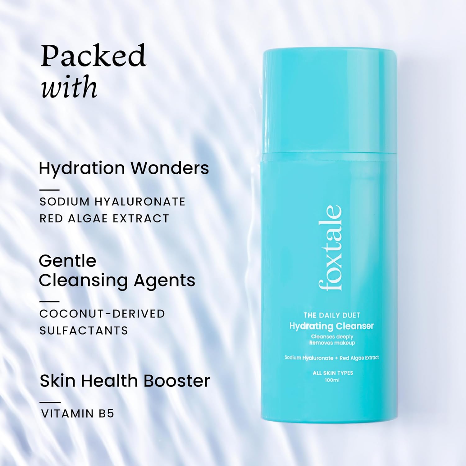 Foxtale The Daily Duet Gentle Cleanser Hydrating Cleanser (100ml)