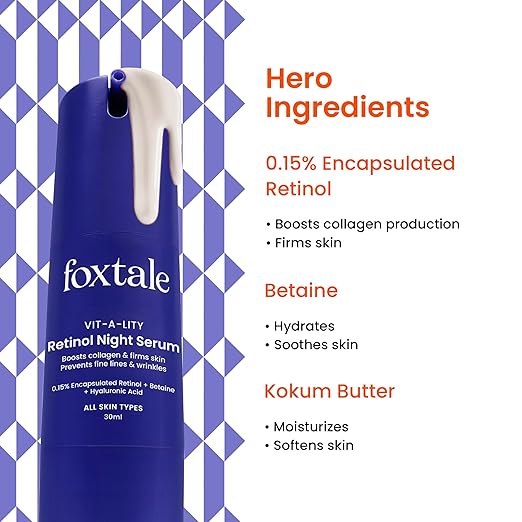 Foxtale 0.15% Beginner Friendly Retinol Night Serum