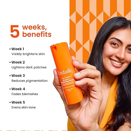 Foxtale 15% Vitamin C Face Serum for Glowing Skin