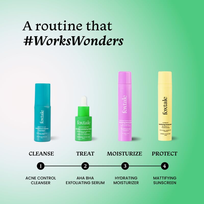 Foxtale 2% Salicylic Acid AHA BHA Exfoliating Serum
