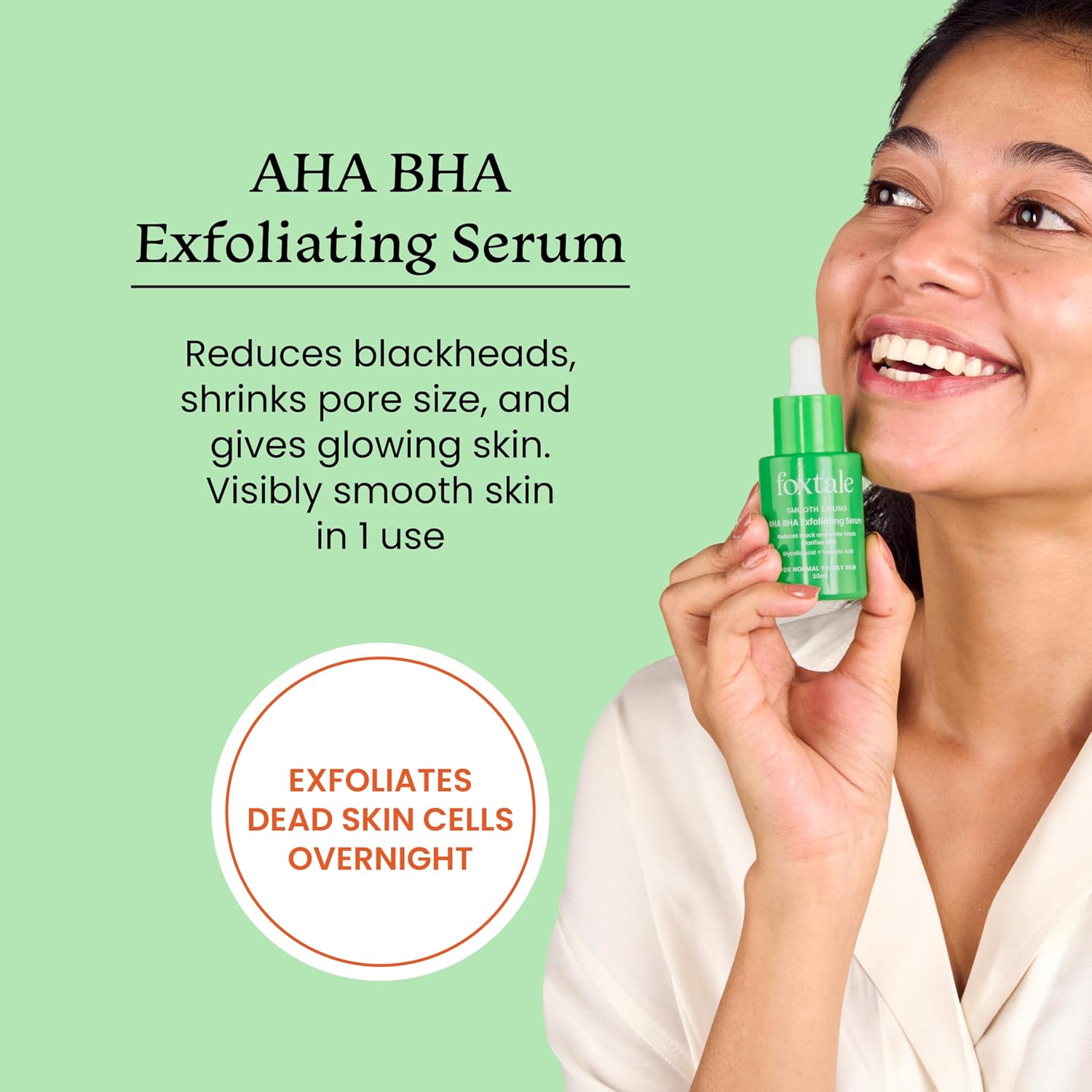 Foxtale 2% Salicylic Acid AHA BHA Exfoliating Serum