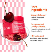 Foxtale Cherry-Collagen Clay Mask - Plumps, Hydrates, Firms & Brightens Skin (75g)