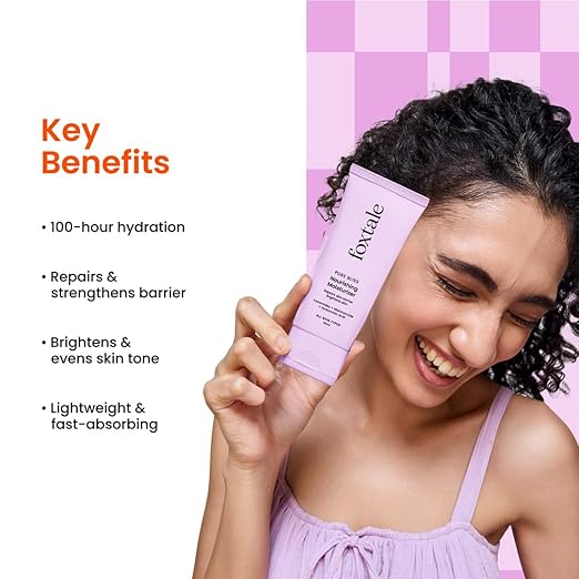 Foxtale Nourishing Ceramide Face Moisturizer with Niacinamide for 100 Hr Hydration, Lightweight & Non-Sticky, For Soft & Glowing Skin, Men & Women, All Skin Types