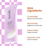 Foxtale Nourishing Ceramide Face Moisturizer with Niacinamide for 100 Hr Hydration, Lightweight & Non-Sticky, For Soft & Glowing Skin, Men & Women, All Skin Types