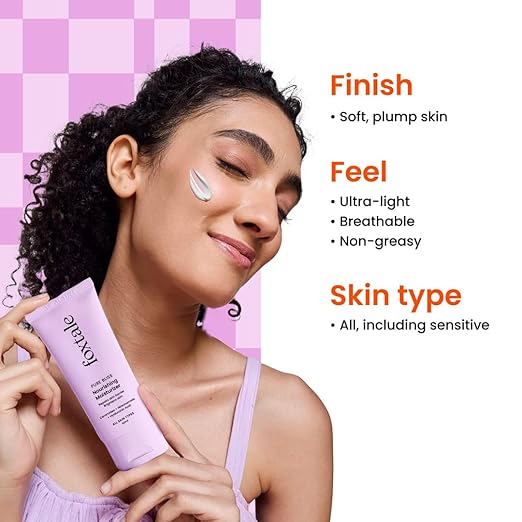 Foxtale Nourishing Ceramide Face Moisturizer with Niacinamide for 100 Hr Hydration, Lightweight & Non-Sticky, For Soft & Glowing Skin, Men & Women, All Skin Types