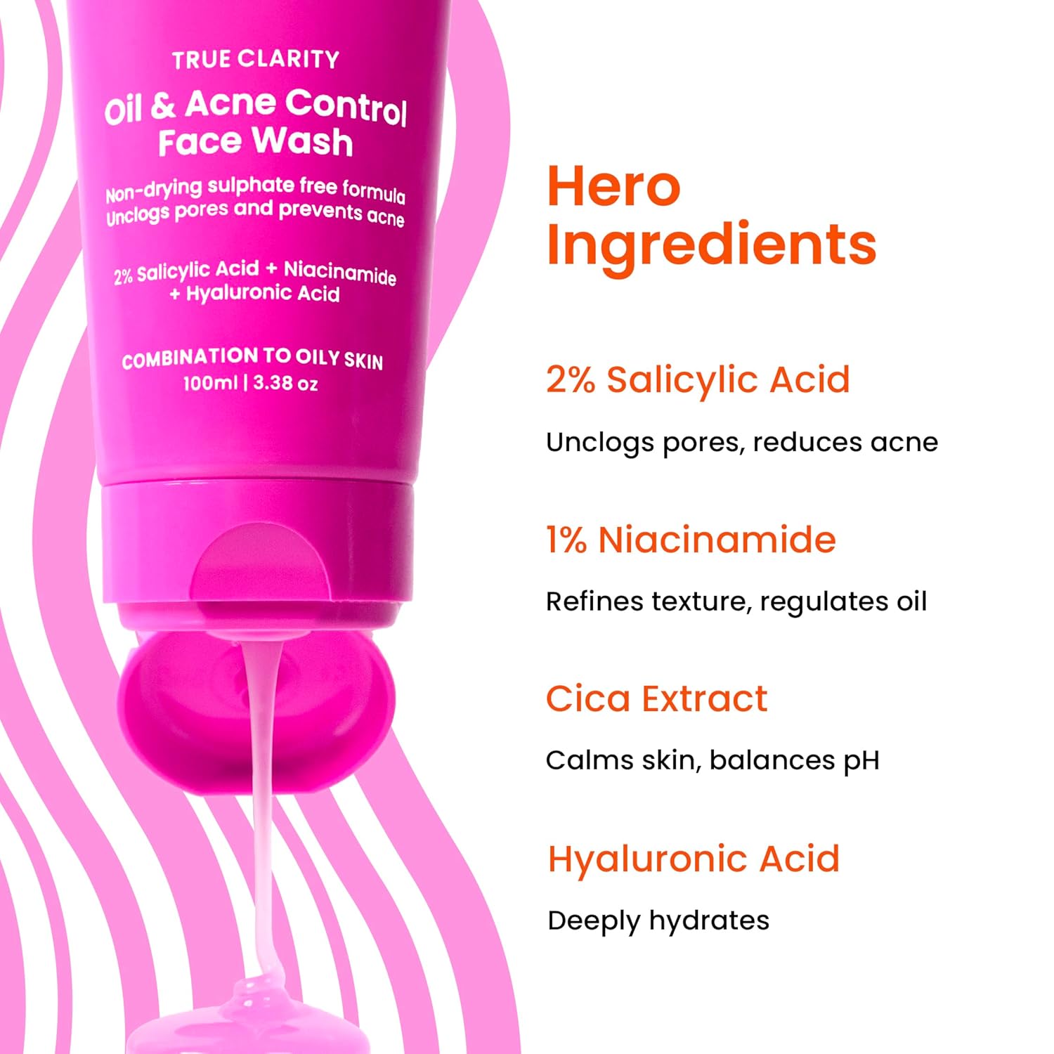 Foxtale True Clarity Oil And Acne Control Face Wash (150ml)