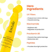 Foxtale SPF 70 Niacinamide Dewy Sunscreen with PA++++ For Dewy Sun Protection