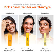 Foxtale SPF 70 Niacinamide Dewy Sunscreen with PA++++ For Dewy Sun Protection