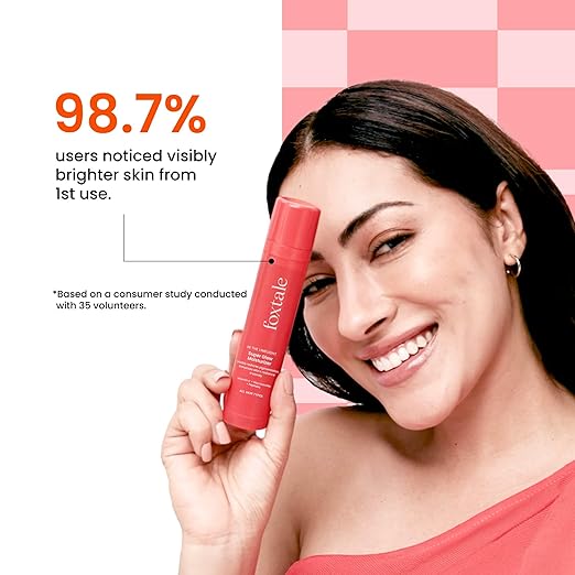 Foxtale Vitamin C Super Glow Moisturizer with Niacinamide & Peptides, Visibly Reduces Pigmentation, Enhances Skins Radiance Instantly, For All Skin Types, Women & Men
