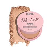 RENEE Bollywood Filter Blurring Compact - Fudge Fuzz | Pore Minimising, Matte Finish, Full Coverage, Rich Pay-off | Blurs Pores & Blemishes | 9g