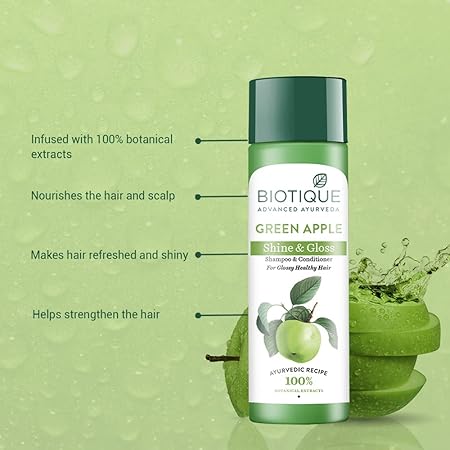 Biotique Green Apple Shine & Gloss Shampoo & Conditioner