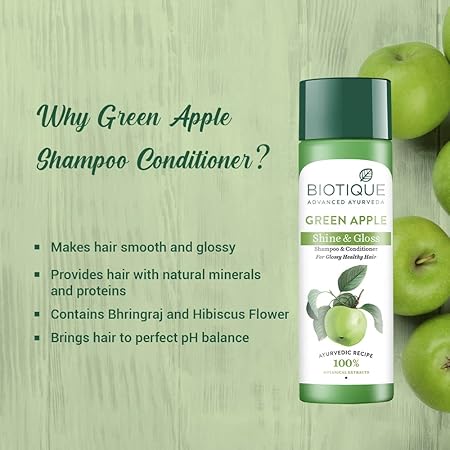 Biotique Green Apple Shine & Gloss Shampoo & Conditioner
