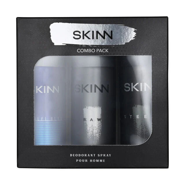 Skinn By Titan | Gift Pack Of Raw, Steele, Amalfi Men